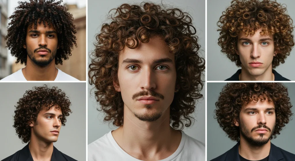 Right Curly Mullet