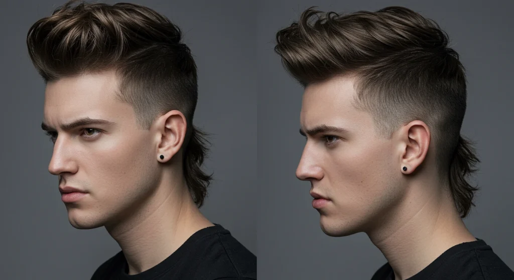 Modern Mullet Fade haircut
