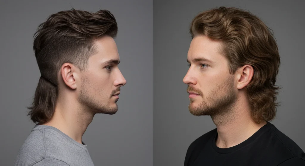 Modern Mullet Fade vs. Classic Mullet