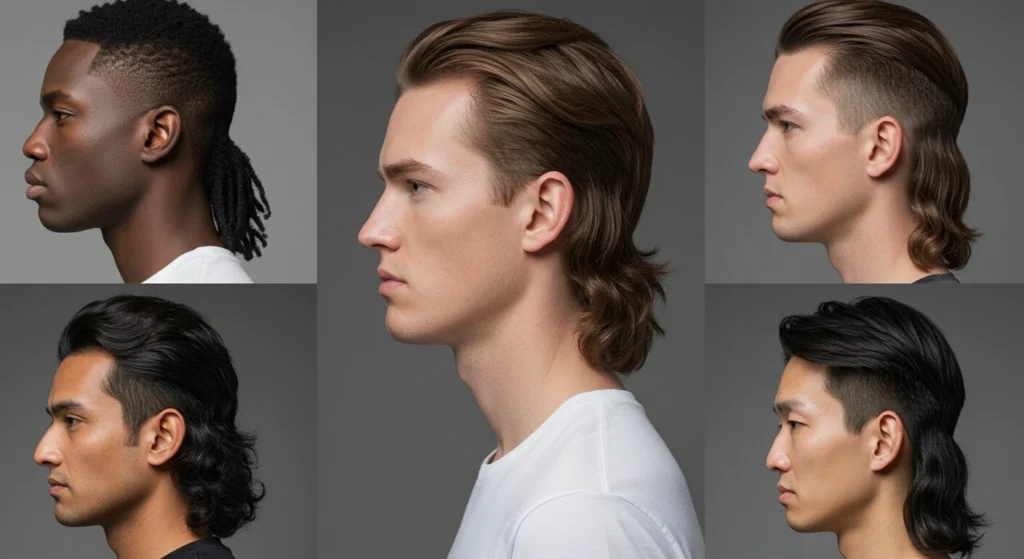 Modern Mullet Fades by Hair Type