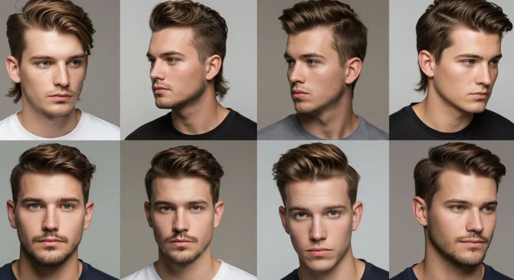 Face Shape & Modern Mullet fade