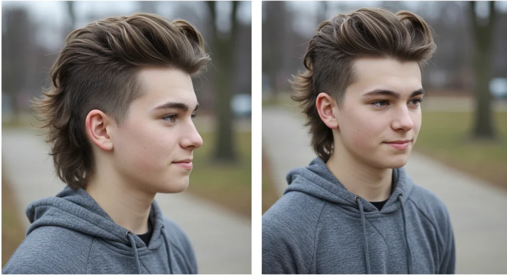 Modern Mullet Fade for Teens & Students