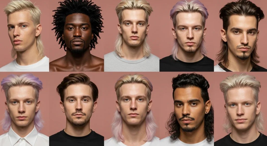 Men Nonbinary Mullet Styles