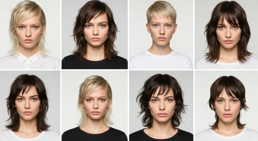Mullet for different face shapes