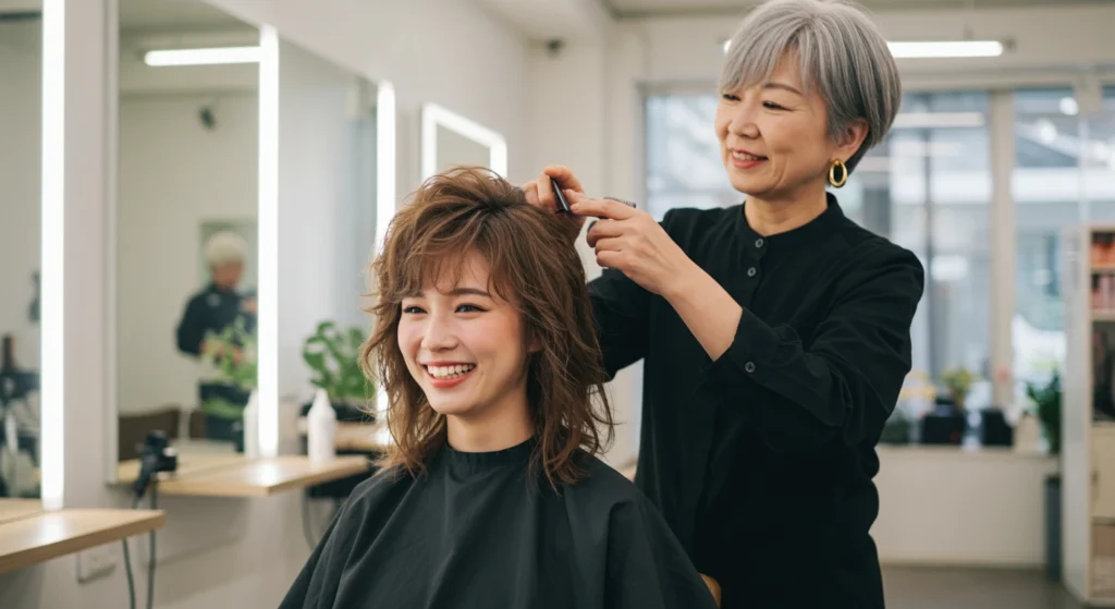 Stylist for a Feminine Mullet