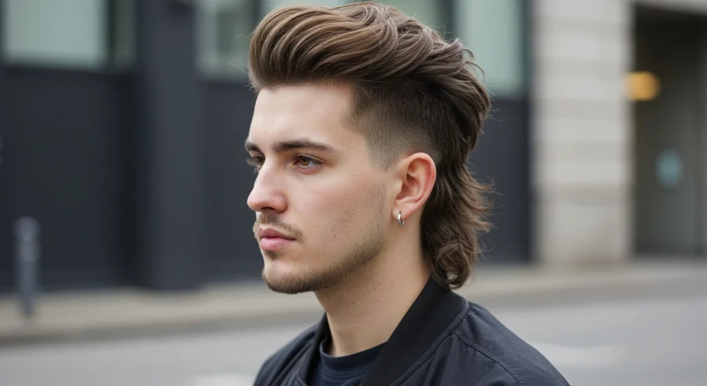 Burst Fade Mullet
