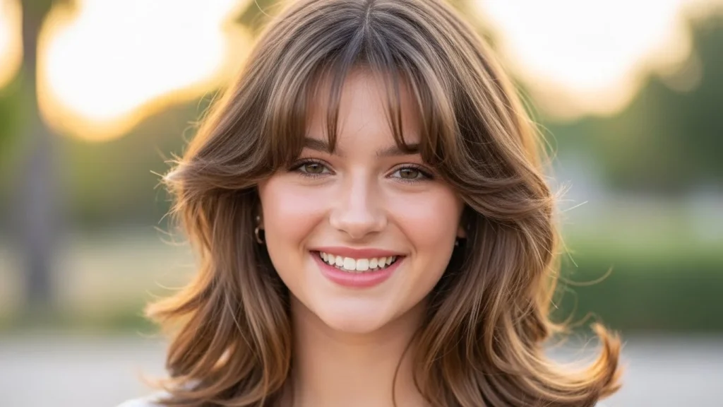 Soft layered haircut designed for girls